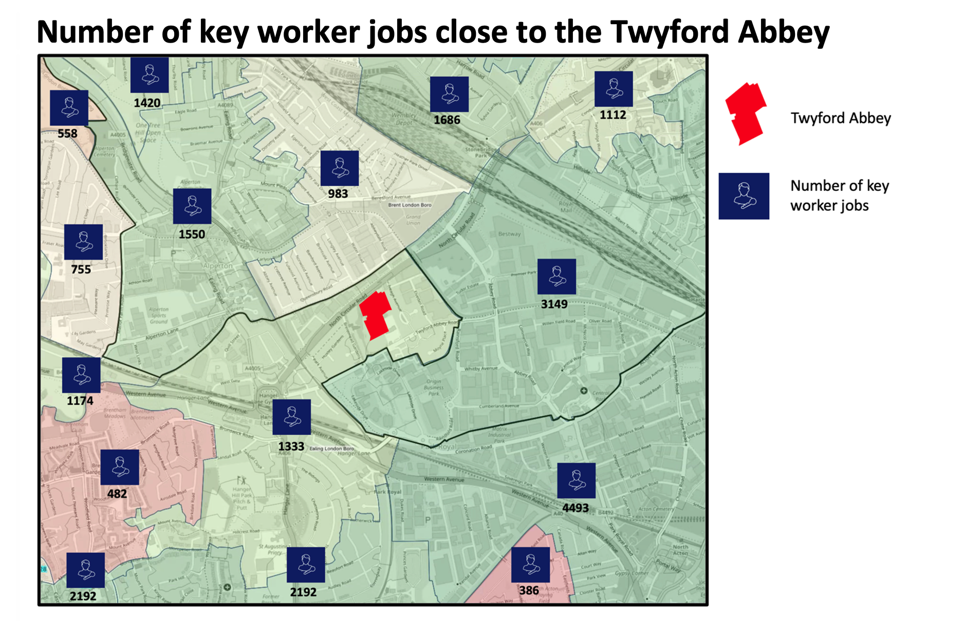 Key Worker Jobs Map